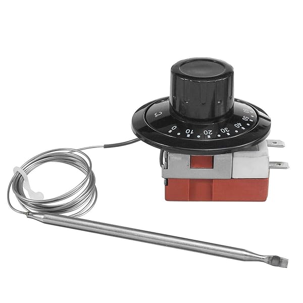 MACHSWON MACHSWON Capillary Car Thermostat, TS-120SR Cooling Radiator Fan Temperature Control Switch, Adjustable 0-120Â°C Heating/Cooling