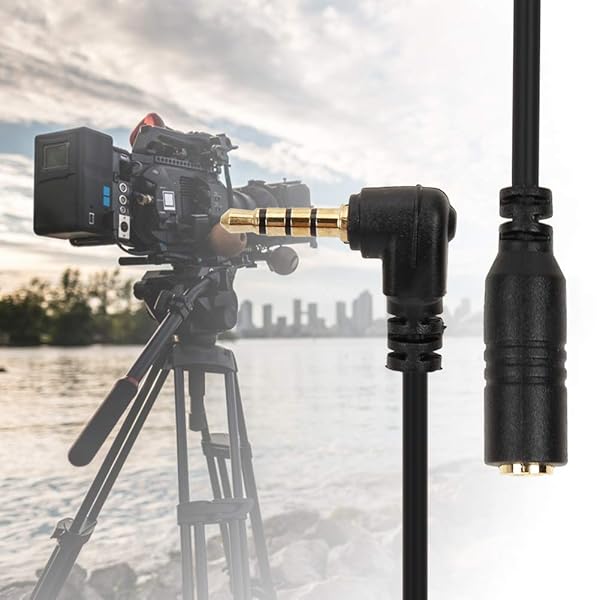 Yosoo Health Gear TRS to TRRS Converter Adapter Cable for 3.5mm Earphones Headphones Microphones Compatible with Smartphones - View 5 of 10