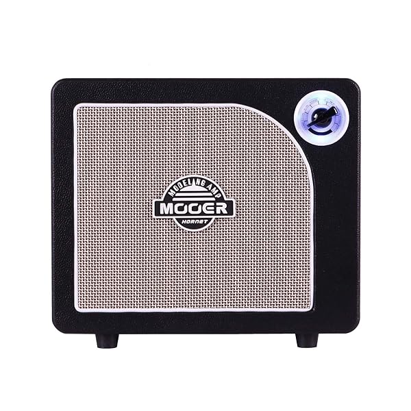 MOOER MOOER Hornet Black 15W Guitar Amplifier Combo with Bluetooth 9 Digital Models and Headphone Output for Electric Acoustic Guitar Bass - View 2 of 9