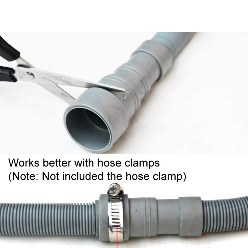 lasenersm lasenersm 1 Piece 4.9ft (1.5M) Universal Wash Machine Drain Extension Hose Washing Machine Extension Washing Pipe Dishwasher Drain Hose - View 4 of 4