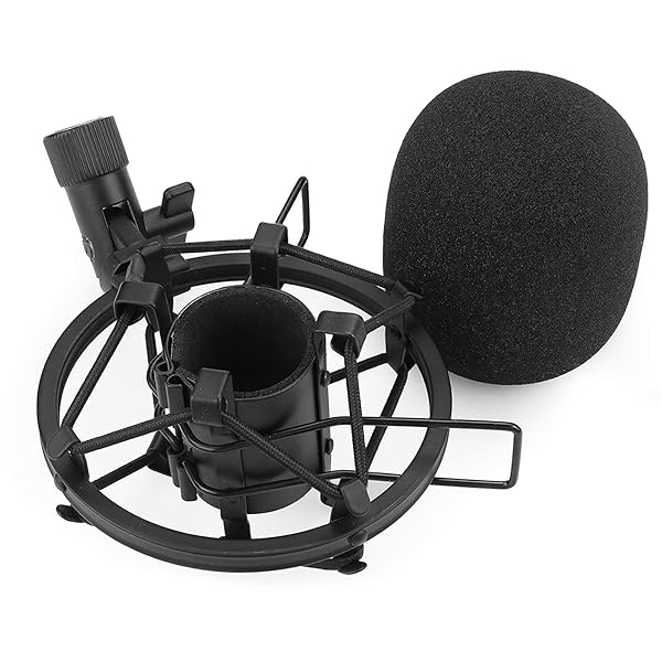 SUNMON Buy SUNMON SM58 Microphone Shock Mount with Foam Windscreen & Pop Filter - Vibration & Noise Absorption for SM58-LC & SM58-CN