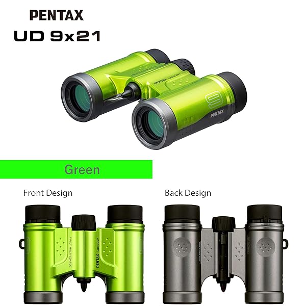 Pentax PENTAX UD 9x21 Green Binoculars Compact Lightweight Fully Multi-Coated Optics for Clear View Ideal for Concerts Sports and Traveling - View 4 of 8
