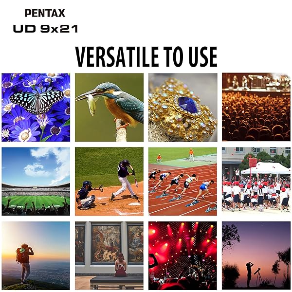 Pentax PENTAX UD 9x21 Green Binoculars Compact Lightweight Fully Multi-Coated Optics for Clear View Ideal for Concerts Sports and Traveling - View 6 of 8
