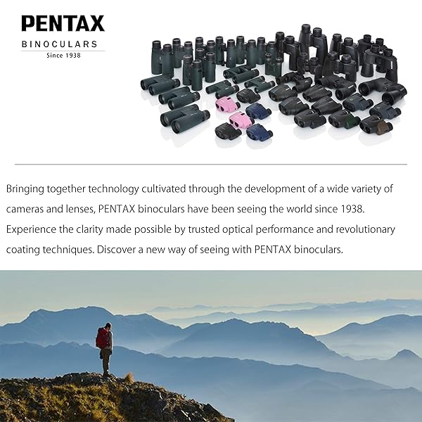 Pentax PENTAX UD 9x21 Green Binoculars Compact Lightweight Fully Multi-Coated Optics for Clear View Ideal for Concerts Sports and Traveling - View 7 of 8