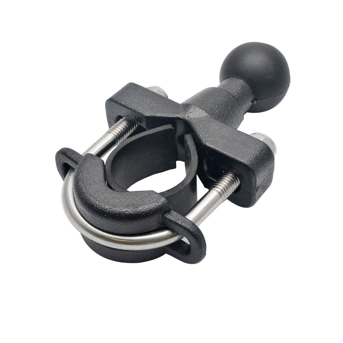 Handlebar U-Bolt Mount Base with 1'' TPU Ball for 3 4" to 1 1 4" Motorcycle Handlebar Mount Base, Compatible with RAM Mounts B Size 1 inch Ball