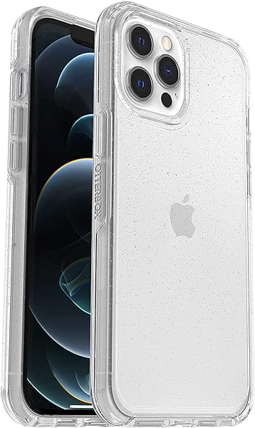 OtterBox SYMMETRY CLEAR SERIES Case for iPhone 12 Pro Max - STARDUST (SILVER FLAKE/CLEAR)