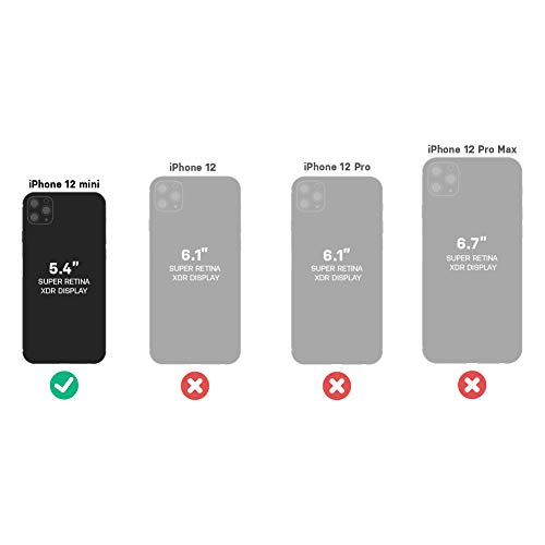 OtterBox OtterBox Symmetry Clear Case for iPhone 12 Mini Black Durable Protection - View 3 of 9