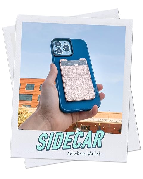 Smartish Smartish Stick-on Phone Wallet - Sidecar Slim Expandable Credit Card Pocket - Universal Fit- iPhone and Android - RosÃ© All Day - View 4 of 8