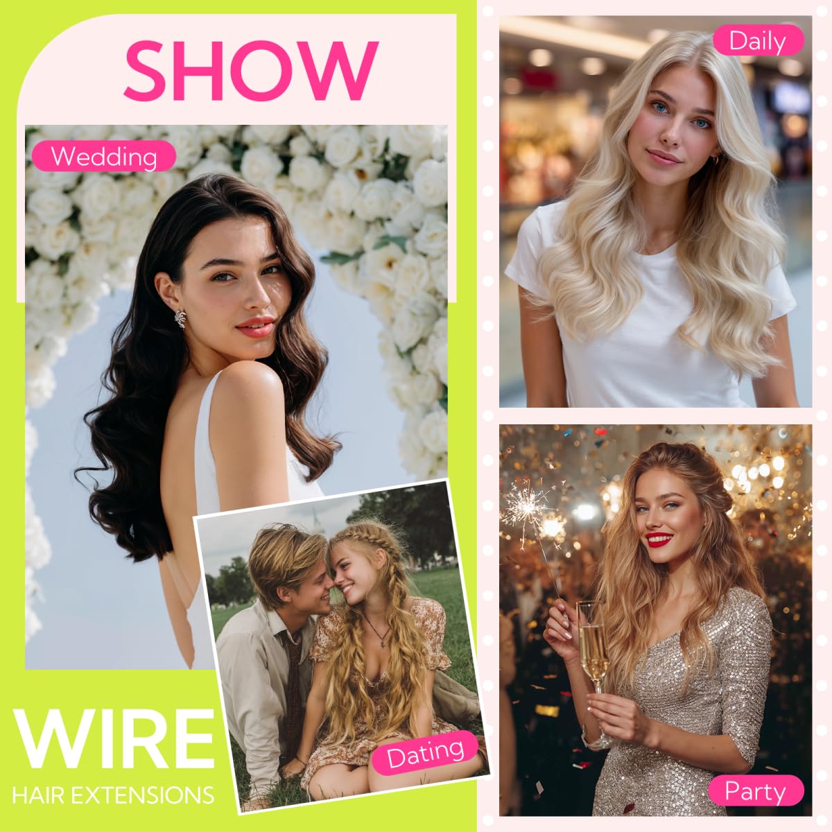 hotbanana HOTBANANA 12 Inch 70g Dark Brown to Chestnut Brown Wire Hair Extensions Real Human Hair Straight Invisible Remy Hair - View 9 of 9