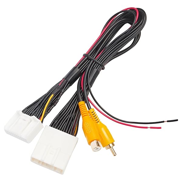 RED WOLF RED WOLF 24 PINS Backup Camera T-Harness for 2014-2019 Toyota 4Runner Tacoma Highlander Sienna Aftermarket Reverse Camera Integration - View 2 of 8