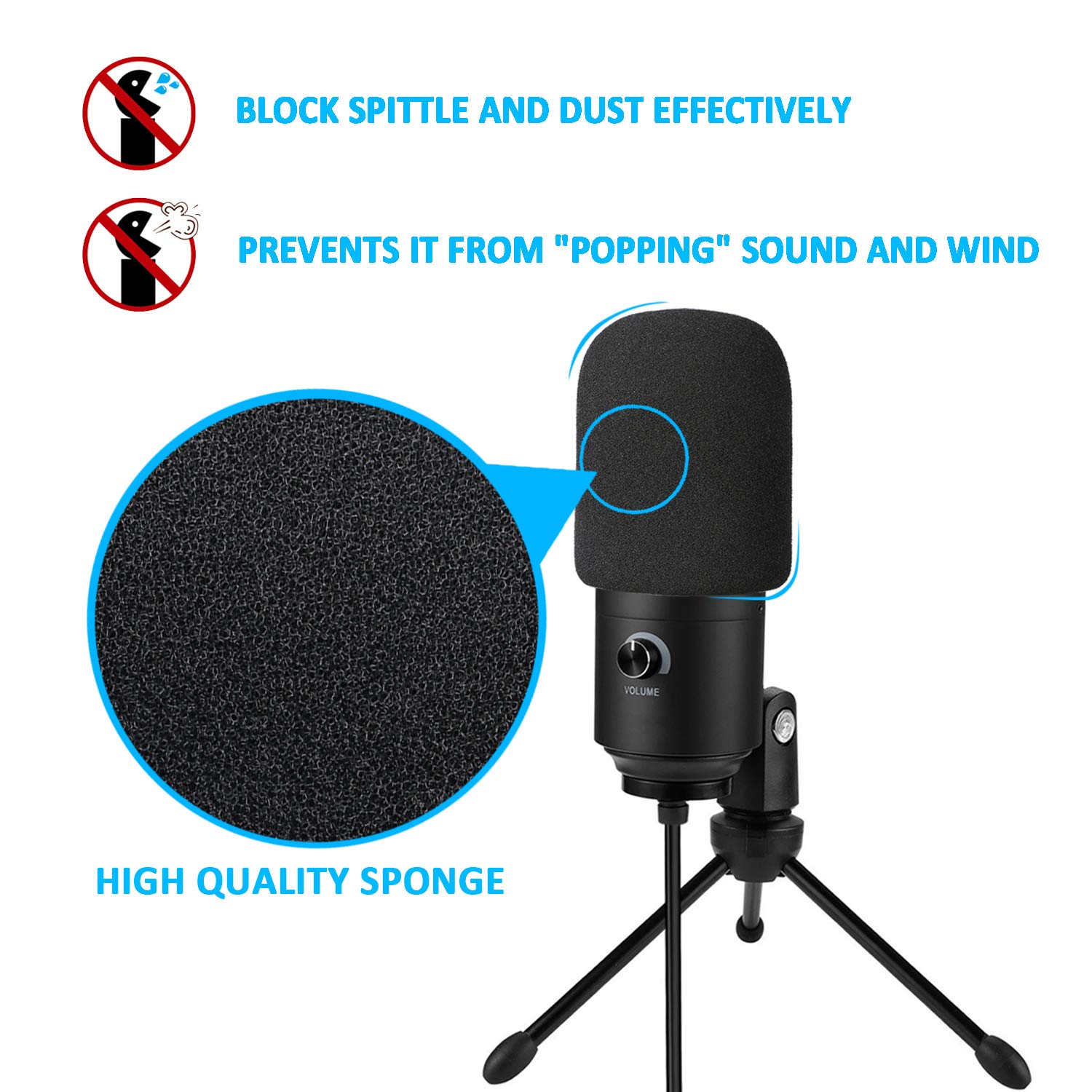 SUNMON K669B Mic Boom Arm with Foam Windscreen, Suspension Boom Scissor Arm Stand with Pop Filter Cover Compatible with Fifine K669B Microphone by SUNMON - View 4 of 6