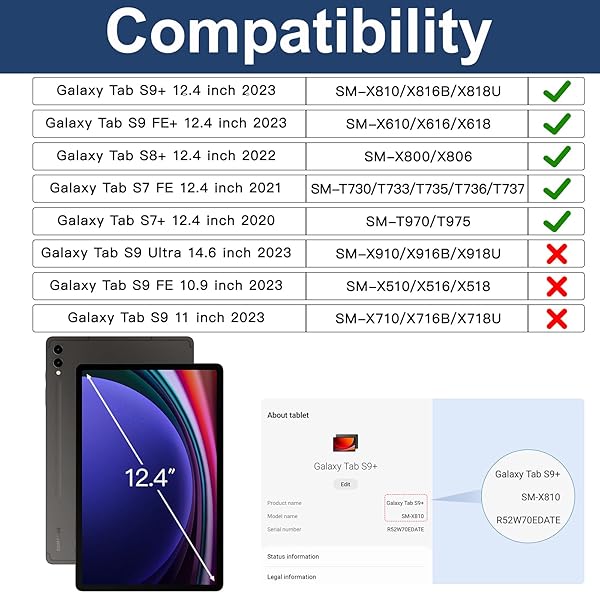 BRAECN BRAECN Rugged Heavy Duty Case for Samsung Galaxy Tab S8 Plus S7 Plus S7FE with S Pen Holder and Kickstand 12.4 Inch Purple - View 3 of 6