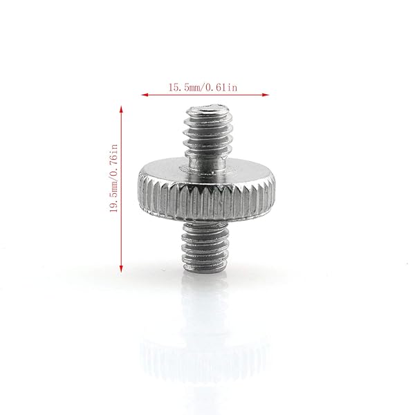 Dttra Dttra 8 Pcs 1/4 Inch Male Thread Tripod Screw Adapter for Camera Tripod Monopod Lamp Holder - View 4 of 9