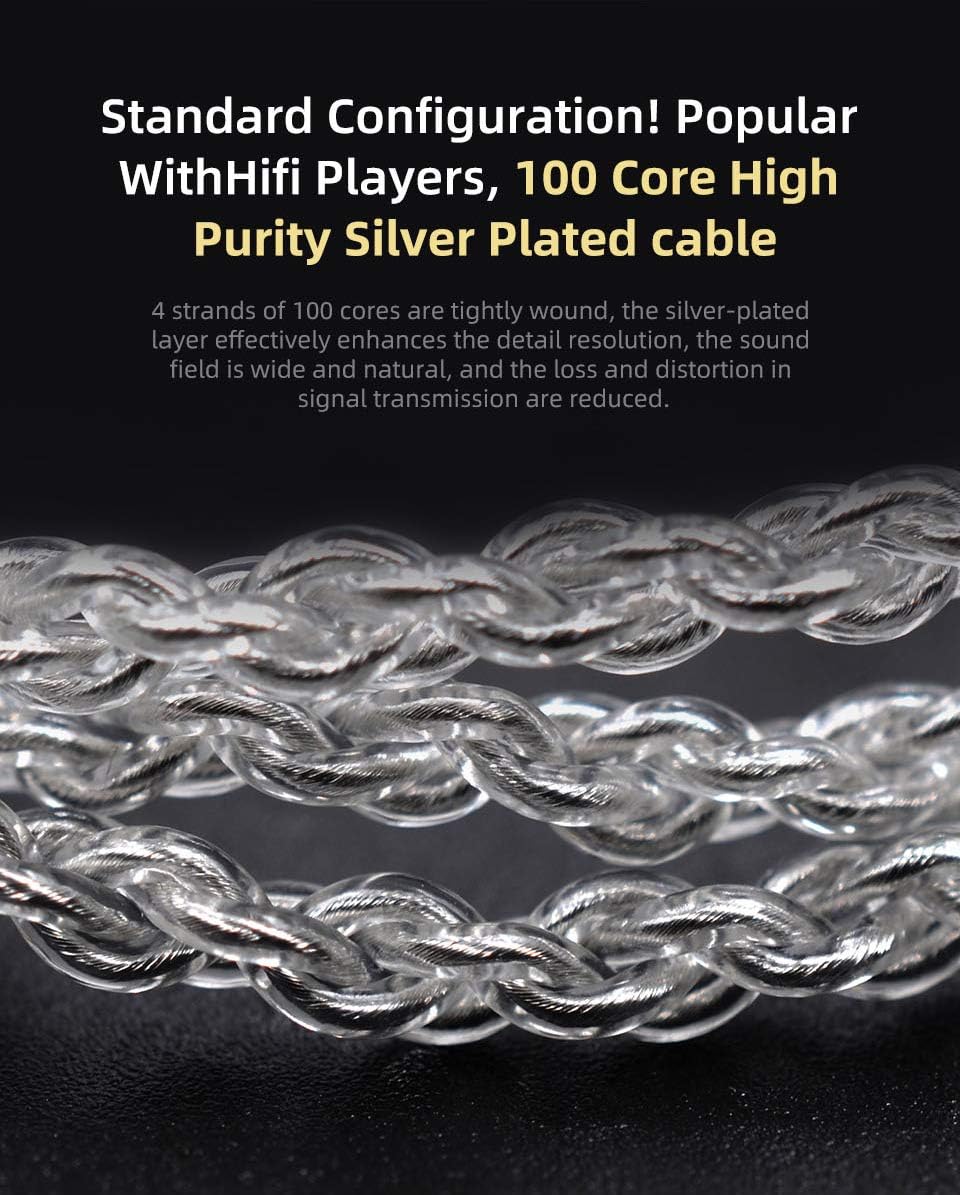 Kinboofi KZ ZSN PRO X High Fidelity Earphones with 1BA and 1DD Blue In Ear Monitor Headphones for High Resolution Sound - View 3 of 5