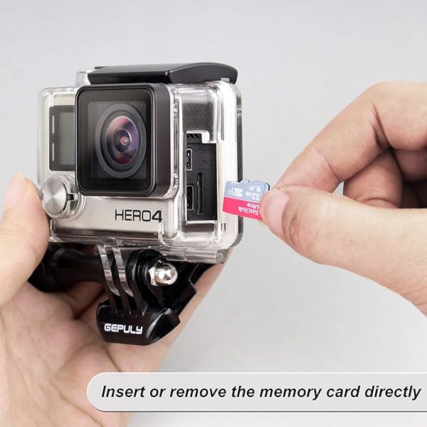 GEPULY GEPULY Skeleton Housing Case for GoPro Hero 4 3 Plus 3 Action Camera Protective Case with Skeleton and LCD Touch Backdoor - View 4 of 11