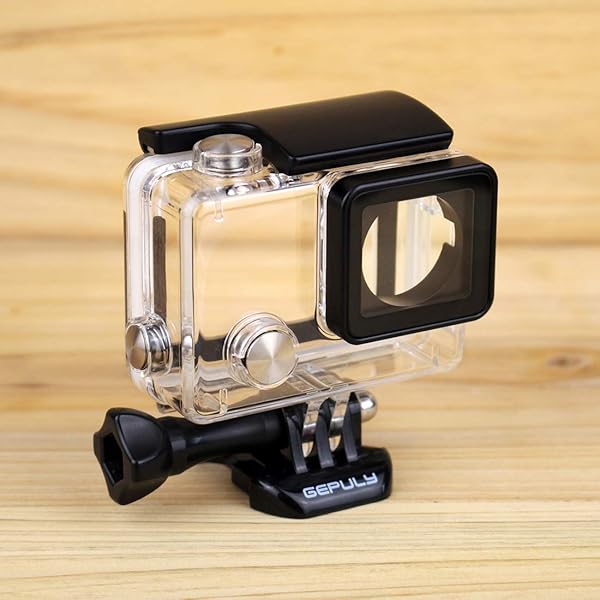 GEPULY GEPULY Skeleton Housing Case for GoPro Hero 4 3 Plus 3 Action Camera Protective Case with Skeleton and LCD Touch Backdoor - View 10 of 11