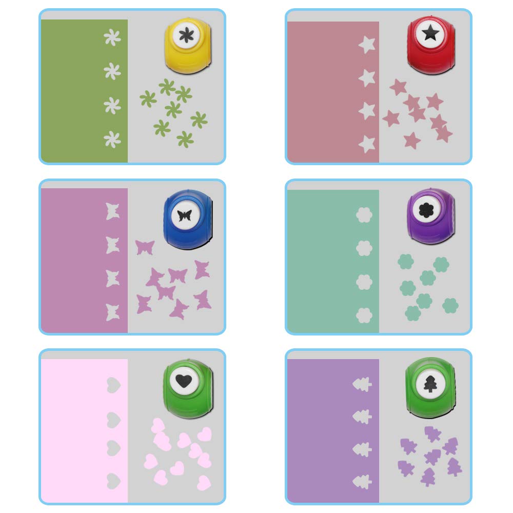 findTop Set of 12 Craft Punch and Creative Scissors for Scrapbooking Edging Paper Punch DIY Photo and Art Projects - View 8 of 9