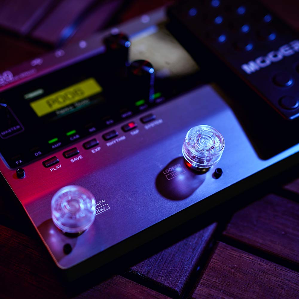 MOOER MOOER Candy Series Transparent Clear Guitar Footswitch Toppers for Enhanced Performance and Style - View 3 of 7