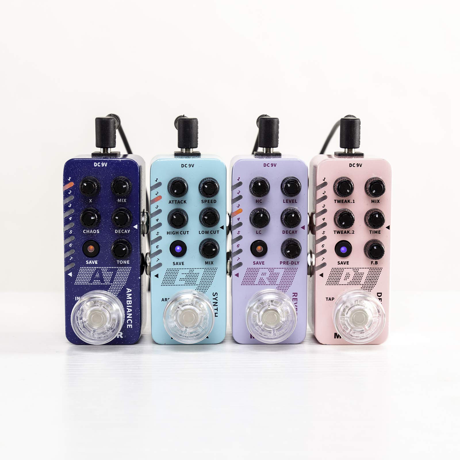 MOOER MOOER Candy Series Transparent Clear Guitar Footswitch Toppers for Enhanced Performance and Style - View 7 of 7