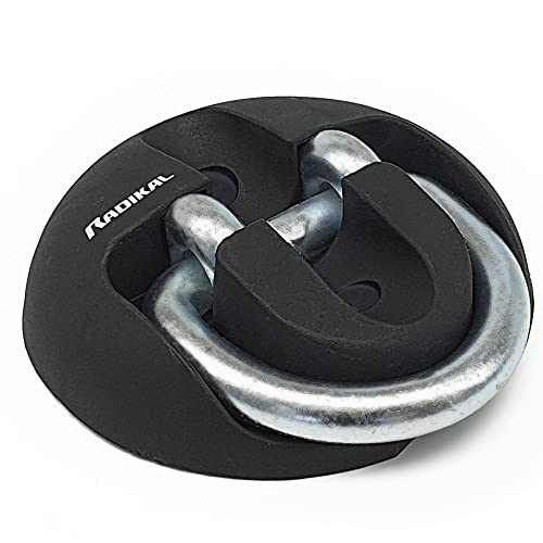 RADIKAL RK54 Heavy Duty Security Anchor Foldable Welded Arch Hardened Steel with Expansion Bolts for Motorcycle and Bicycle Parking