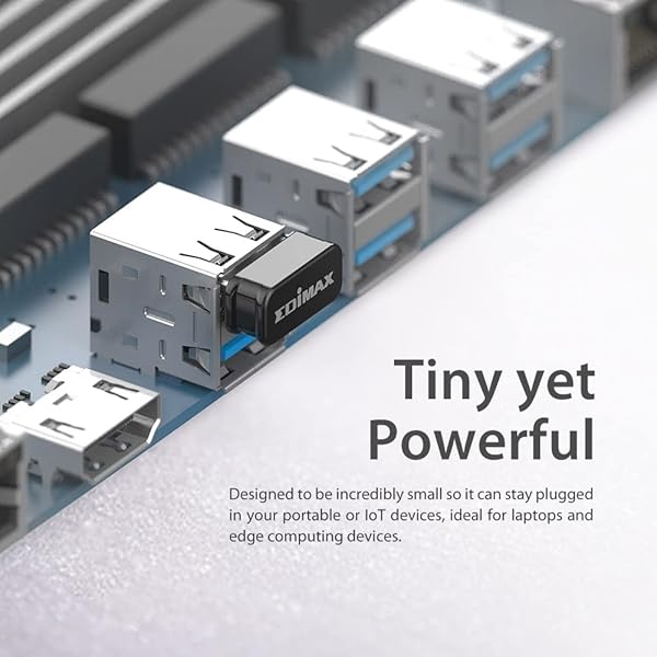 Edimax Edimax N150 Nano USB Wi-Fi 4 Adapter: 150Mbps, Plug-n-Play for Windows 11, Linux & Mac OS - Smallest Dongle for Fast Connectivity - View 3 of 7