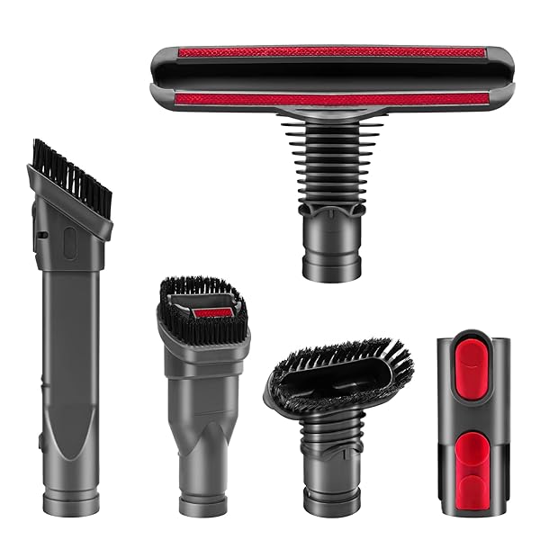 Garbage fighter 5-Pack Attachments Tool Kit for Dyson V6 V7 V8 V10 & More - Essential Home Cleaning Accessories