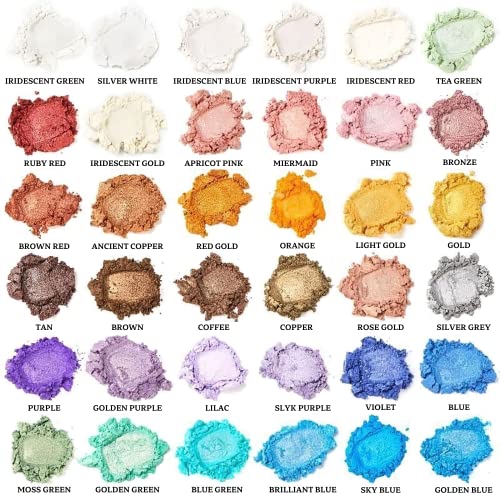 Smalltongue Smalltongue Mica Powder for Epoxy Resin - 36 Colors, 0.35 oz Bottles for Crafts, Soap, Lip Gloss & Nail Art - View 4 of 10