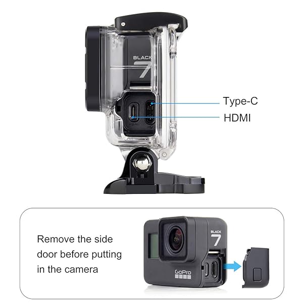 GEPULY GEPULY Skeleton Housing Case for GoPro Hero 7/6/5/2018 - Enhanced Audio & Heat Dissipation - View 6 of 10