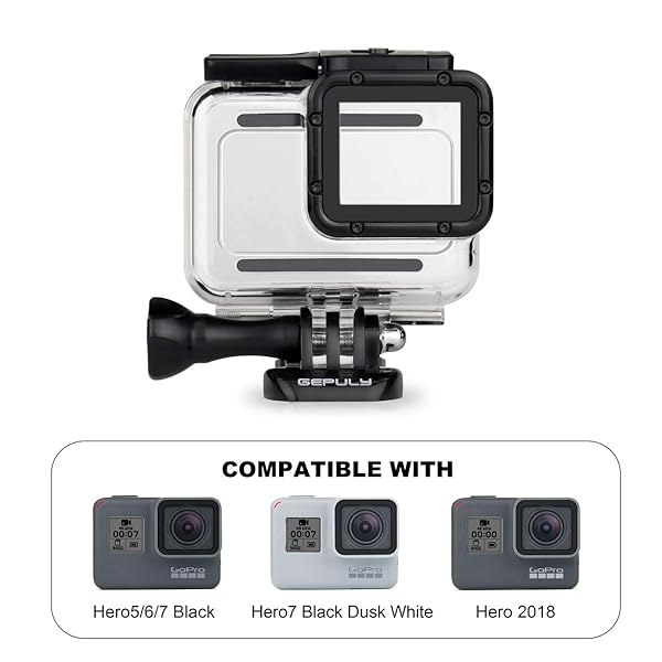GEPULY GEPULY Skeleton Housing Case for GoPro Hero 7/6/5/2018 - Enhanced Audio & Heat Dissipation - View 9 of 10