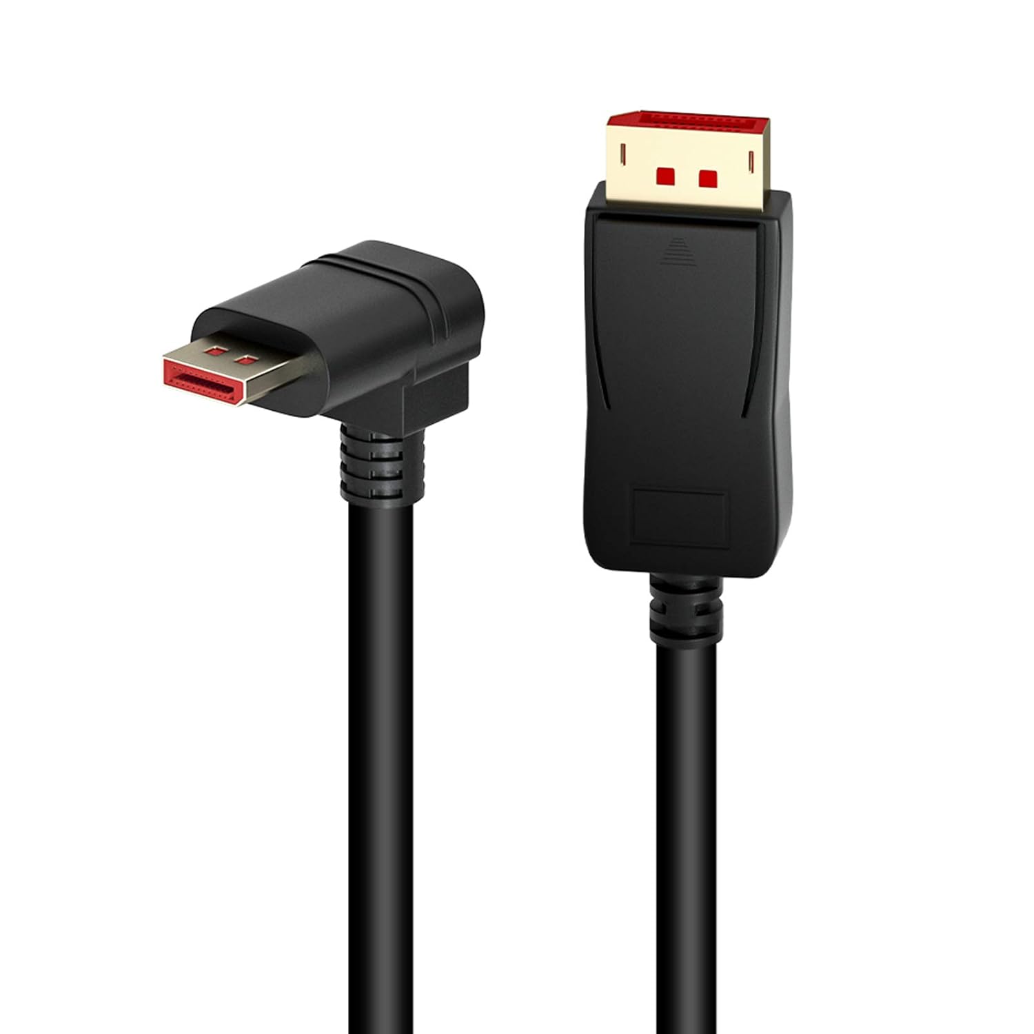 BolAAzuL 90 Degree Displayport 1.4 Adapter Cable BolAAzuL Right Angle 8K 60Hz 4K 144Hz 6ft Male to Male High Speed for SSUPD Meshlicious GPU