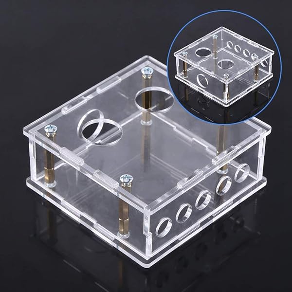Oumefar Oumefar 6J1 Acrylic Case Shell for Electron Tube Valve Preamp Amplifier Board Housing Protective Kit for 1 Channel Amplifier - View 9 of 9