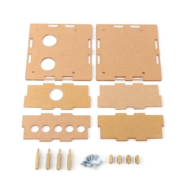 Oumefar Oumefar 6J1 Acrylic Case Shell for Electron Tube Valve Preamp Amplifier Board Housing Protective Kit for 1 Channel Amplifier - View 2 of 9