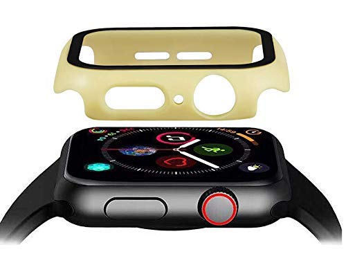 Pokanic Pokanic 2 Pack Tempered Glass Case for Apple Watch SE/6/5/4 - Full Body Screen Protector, Scratch Resistant, Wireless Charge, Yellow 40mm - View 10 of 10