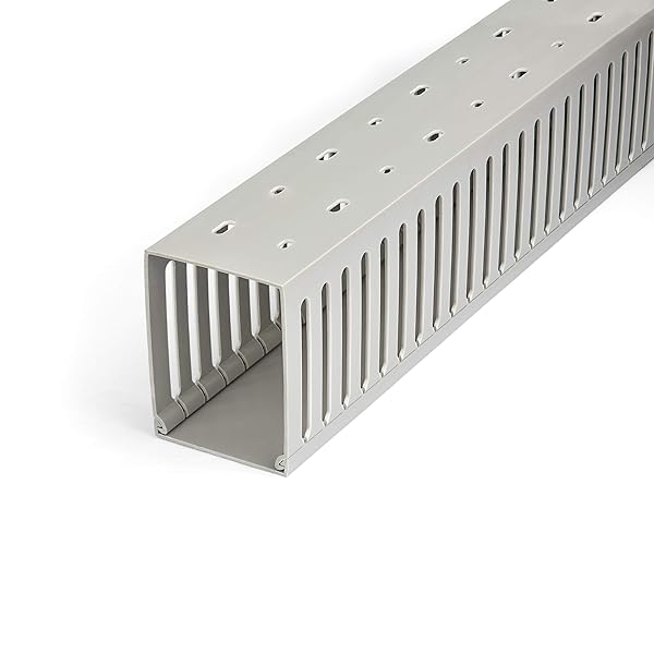 StarTech.com StarTech Open Slot Cable Management Raceway with Cover 6.5ft Length for Organizing Up to 240 Cables PVC Wall Wire Duct - View 4 of 8