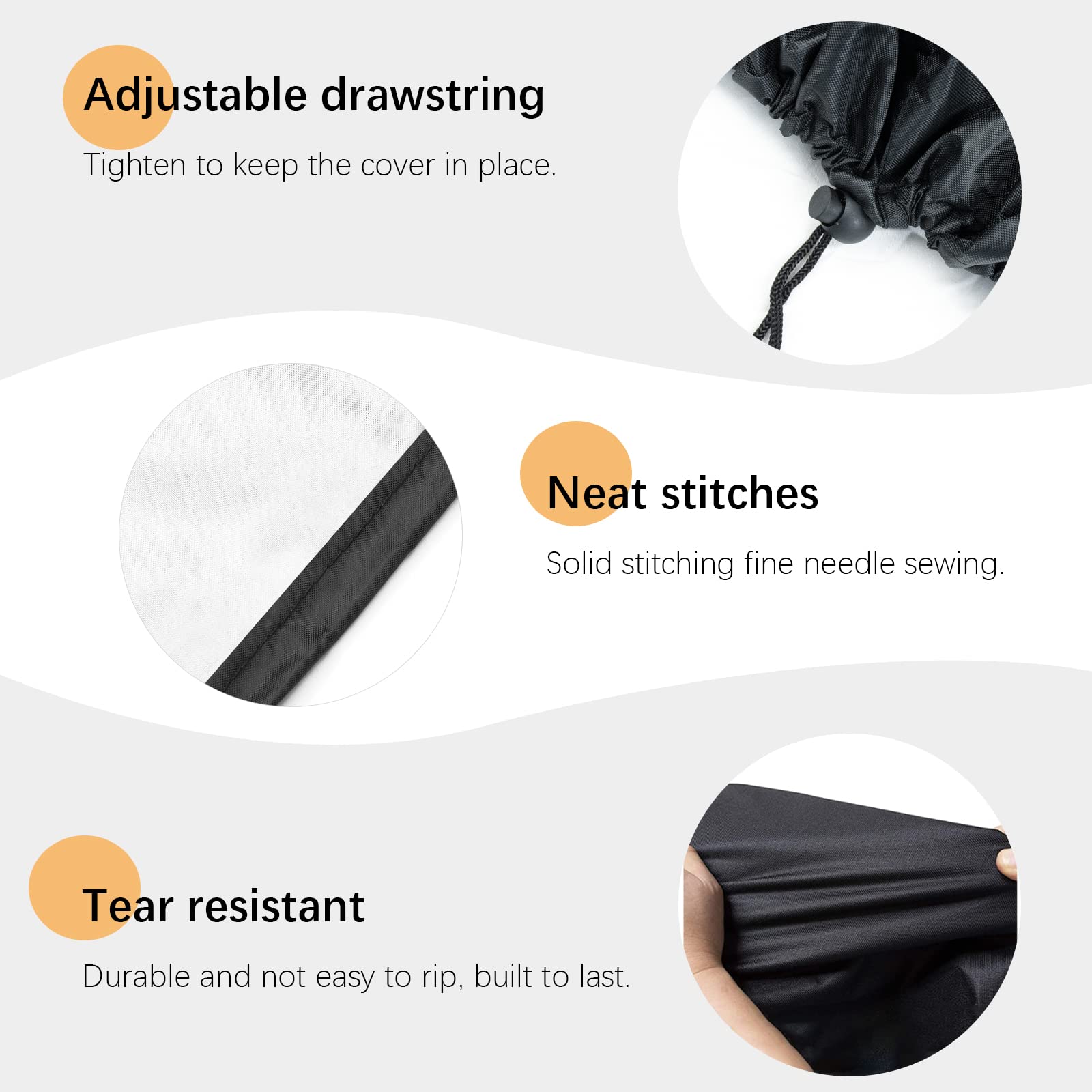 tonhui Tonhui Exercise Bike Cover, Upright Indoor Cycling Protective Cover Dustproof Waterproof Cover Ideal for Indoor Or Outdoor Use - View 3 of 7