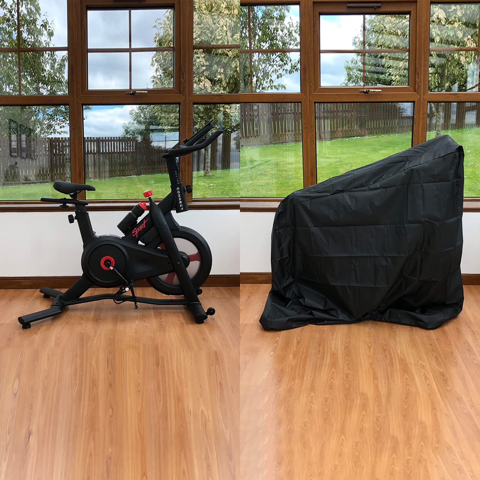 tonhui Tonhui Exercise Bike Cover, Upright Indoor Cycling Protective Cover Dustproof Waterproof Cover Ideal for Indoor Or Outdoor Use - View 5 of 7