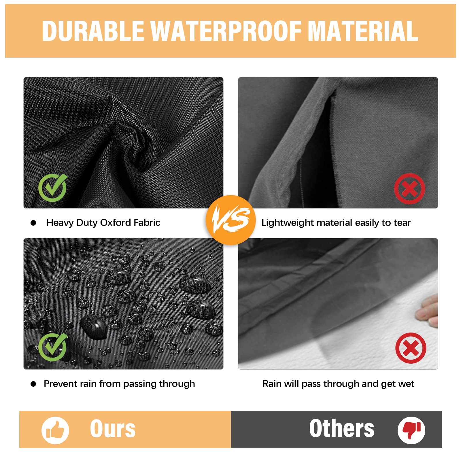 tonhui Tonhui Exercise Bike Cover, Upright Indoor Cycling Protective Cover Dustproof Waterproof Cover Ideal for Indoor Or Outdoor Use - View 6 of 7