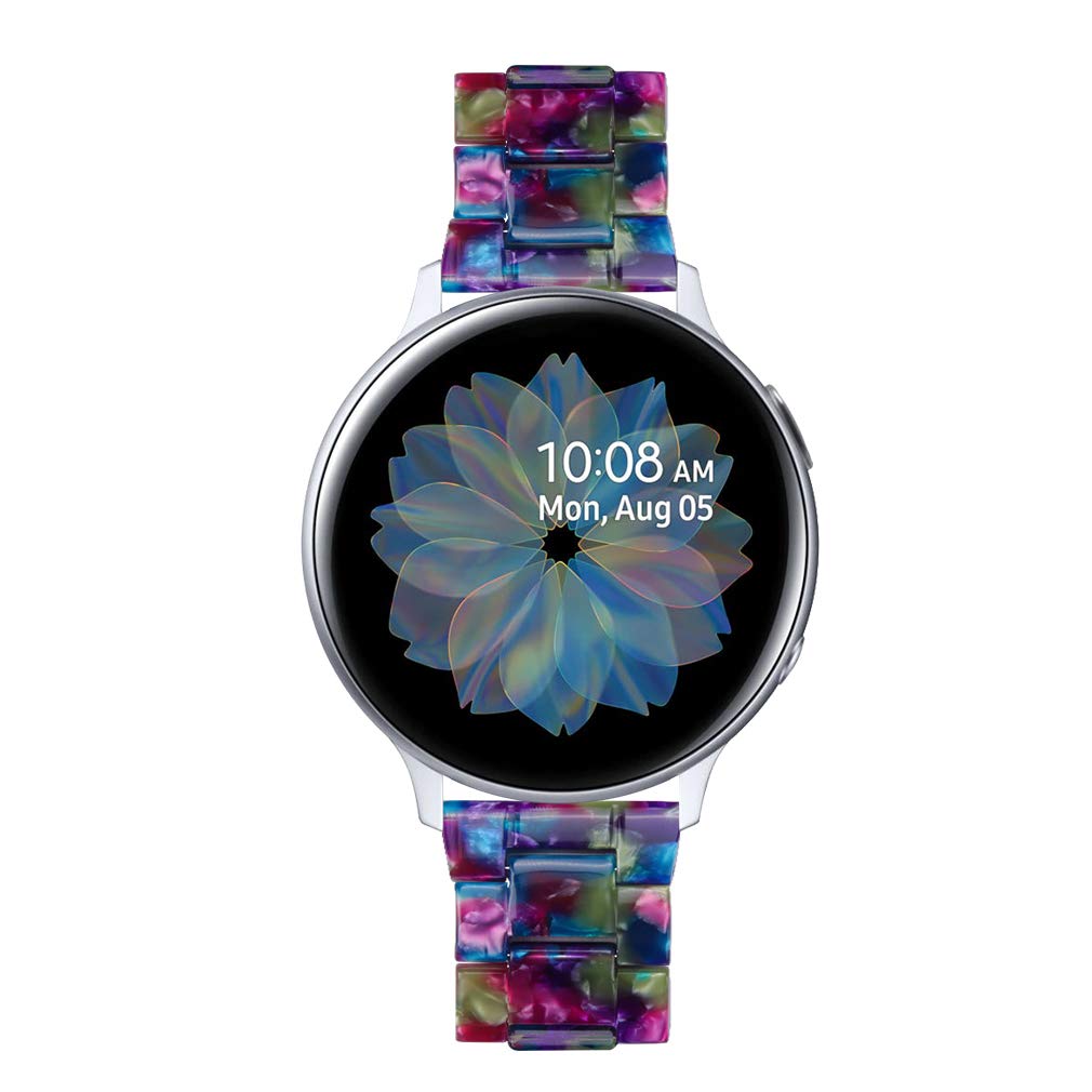 Chofit Resin Bands Compatible with Galaxy Watch3 41mm Galaxy Watch 42mm Watchband 20mm Resin Watch Strap Band Stainless Steel Buckle Strap Bracelet for - View 5 of 5