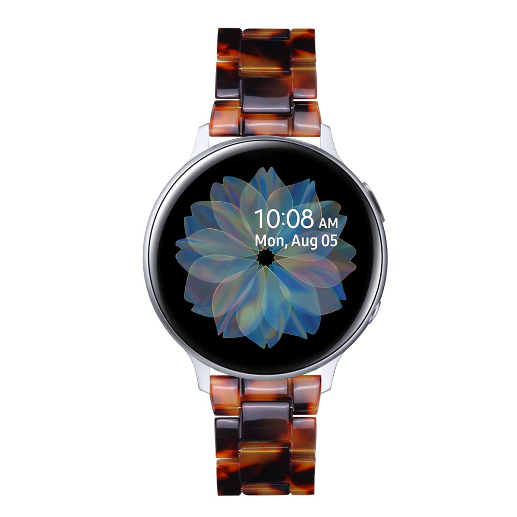 Chofit Resin Bands Compatible with Galaxy Watch4 40mm 44mmGalaxy Watch4 Classic 42mm 46mmGalaxy Watch3 41mm Watchband 20mm Resin Watch Strap Band Stainless - View 4 of 5