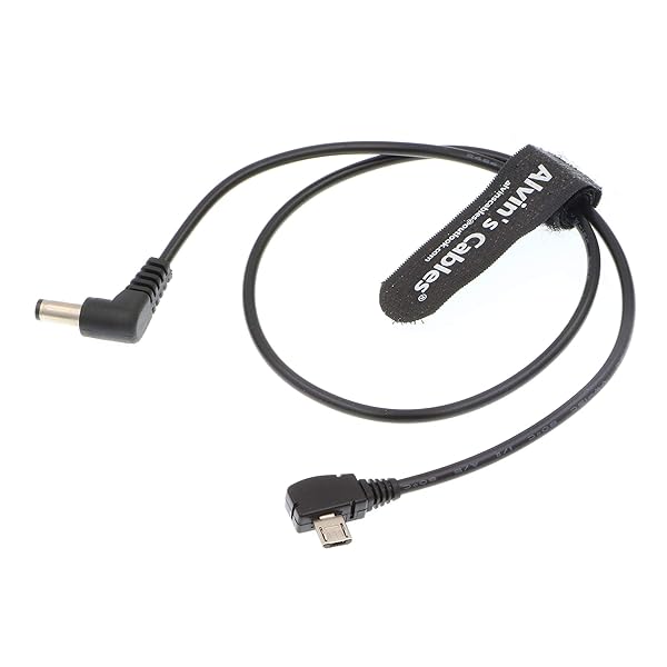 Alvin's Cables Alvins Cables Micro USB Right Angle to 21 DC Barrel Motor Power Cable for Tilta Nucleus Nano - View 3 of 5