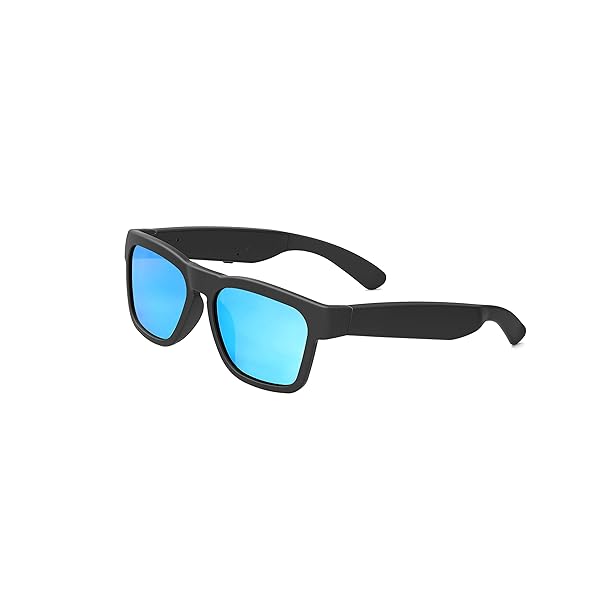 OhO sunshine Shop OhO Smart Glasses: Polarized Bluetooth Sunglasses with UV Protection & Voice Control - Unisex Blue Lens