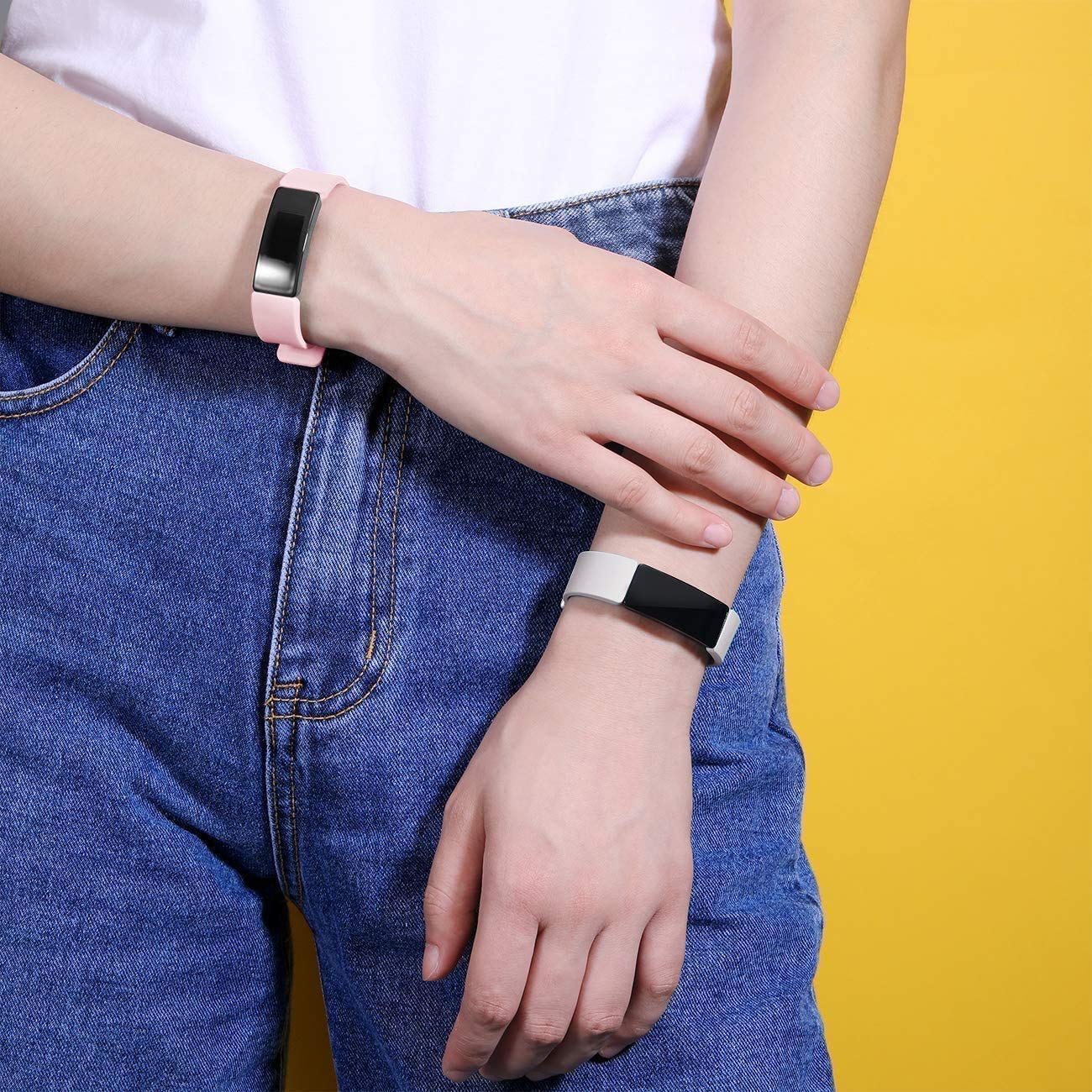 Wepro Wepro Band Compatible with Fitbit Inspire 2 Bands for Women, Soft Band Compatible with Fitbit Inspire Bands, Replacement Wristbands Accessories for - View 2 of 9