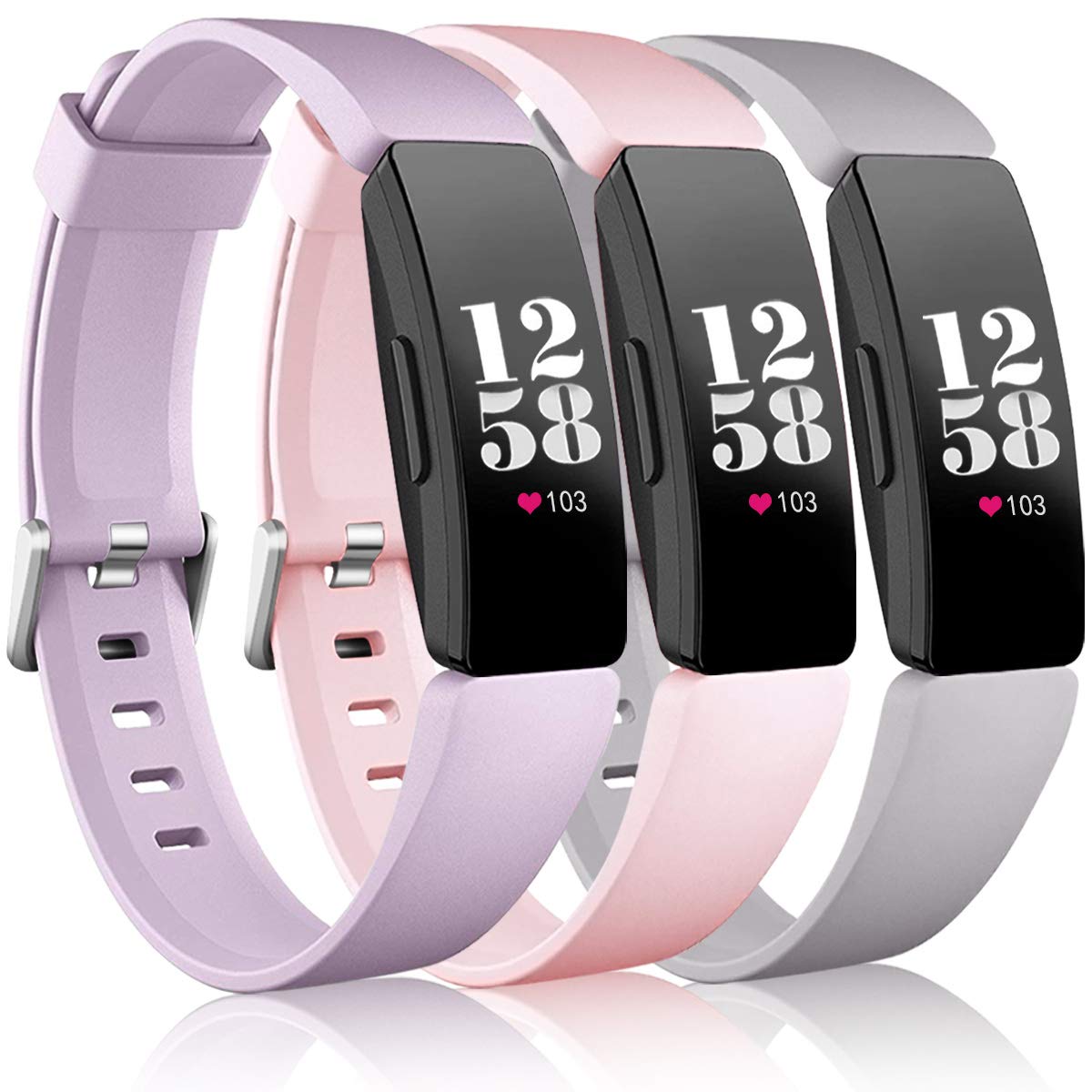Wepro Wepro Band Compatible with Fitbit Inspire 2 Bands for Women, Soft Band Compatible with Fitbit Inspire Bands, Replacement Wristbands Accessories for