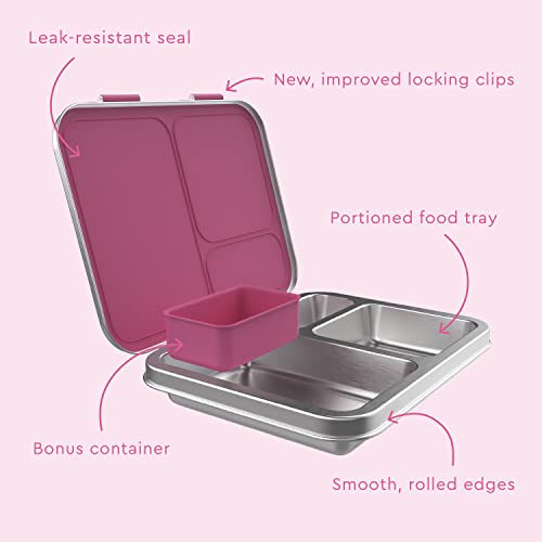 Bentgo Buy Bentgo Kids Stainless Steel Lunch Box - Eco-Friendly, Leak-Resistant, 3-Compartment Bento for Ages 3+, BPA-Free, Dishwasher Safe - View 6 of 8