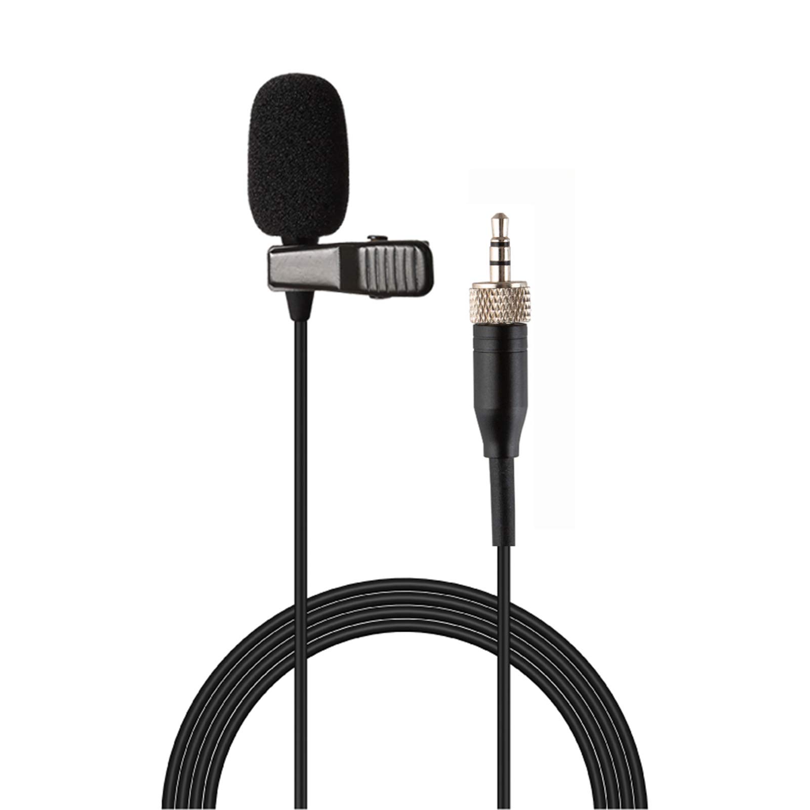 Sujeetec Sujeetec Lavalier Microphone Compatible with Sennheiser Wireless Transmitter Unidirectional Condenser Mic with 3.5mm Screw Lock Plug