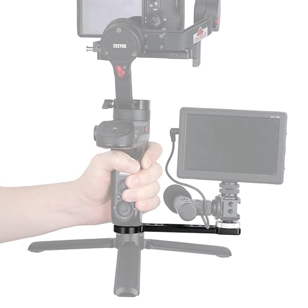 NICEYRIG NICEYRIG Cold Shoe Extension Bracket for DJI RS 3 RS 2 RSC 2 Ronin S Tripod Camera Vlog Holder Mount - View 3 of 9