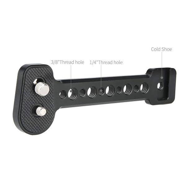 NICEYRIG NICEYRIG Cold Shoe Extension Bracket for DJI RS 3 RS 2 RSC 2 Ronin S Tripod Camera Vlog Holder Mount - View 6 of 9