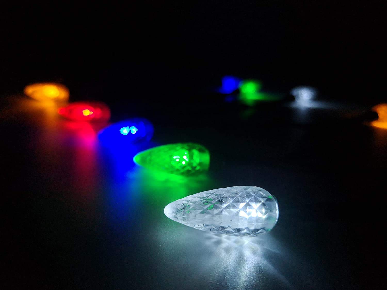 AONELAS Holiday LED Christmas Lights Charging Cable 50 Inch 10 LED Multicolor USB Bulb Charger for iPhone Models 2pcs - View 6 of 7