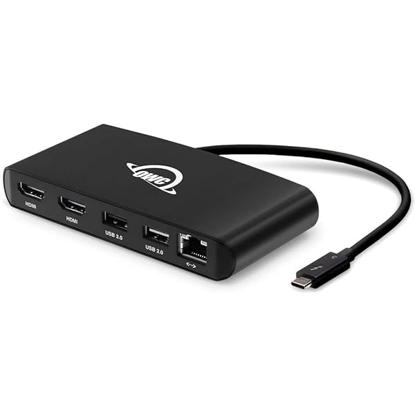 OWC OWC Thunderbolt Mini Dock: 5-Port Multi-Adapter with Dual 4K HDMI & USB for Mac/PC