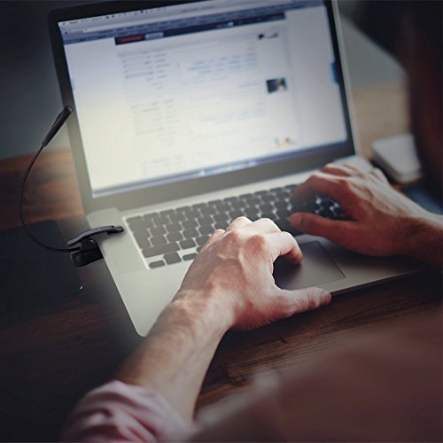 Vekkia Vekkia LuminoLite Rechargeable LED Book Light Clip-on for Reading in Bed 3 Color 3 Brightness Adjustable 70 Hours Wireless White Plastic - View 8 of 8